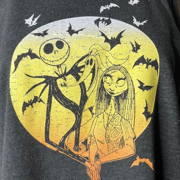 Disney The Nightmare Before Christmas Long Sleeve Sweatshirt Grey Medium - Picture 3 of 3